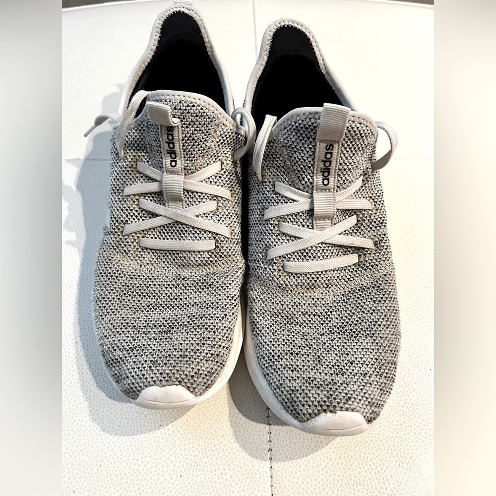 Adidas Cloudfoam Comfort Running Shoes 9 Gray Sneakers Tennis Athletic